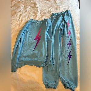 Aviator Nation Lightning Bolt Sweat Set